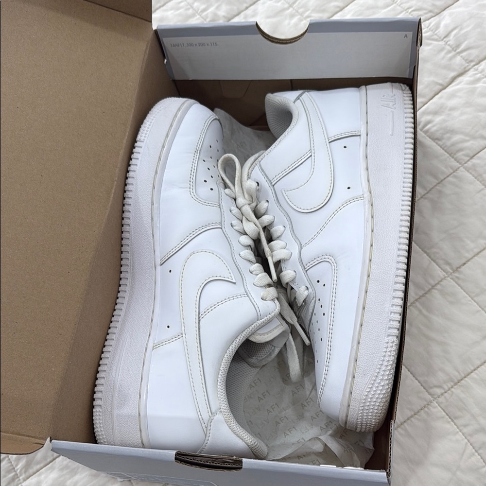 White  Nike Men’s Air Force